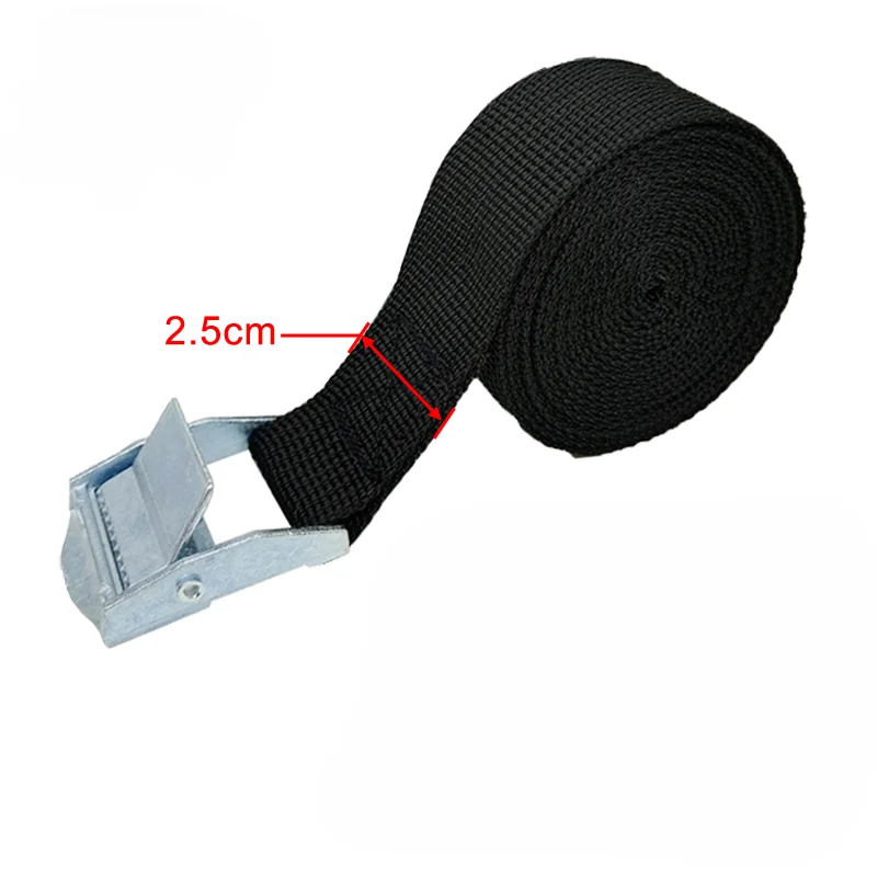 Buckle Tie-Down Belt Cargo Straps 3pcs for Car motorcycle bike Metal Buckle Ratchet Belt for Luggage Bag