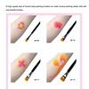 Bowitzki 12pcs Artist Brush Set for Facial paint Acrylic Oil Watercolor Gouache Painting Face Body Paint Brush with Package 5