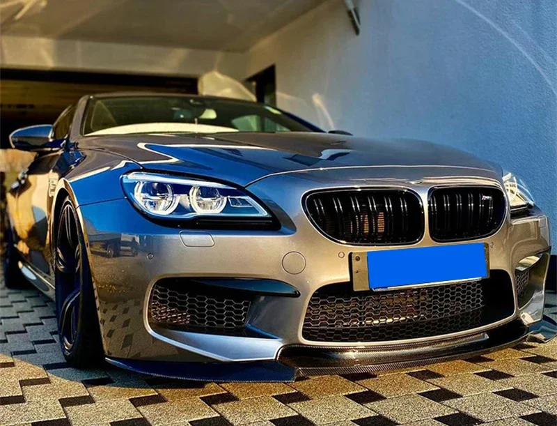 Für BMW 6er F06 F12 F13 M6 Auto-Frontnierengrill Stoßstangengrill Racing Grills 2012–2017 Doppellatten glänzend schwarz – Detail 9