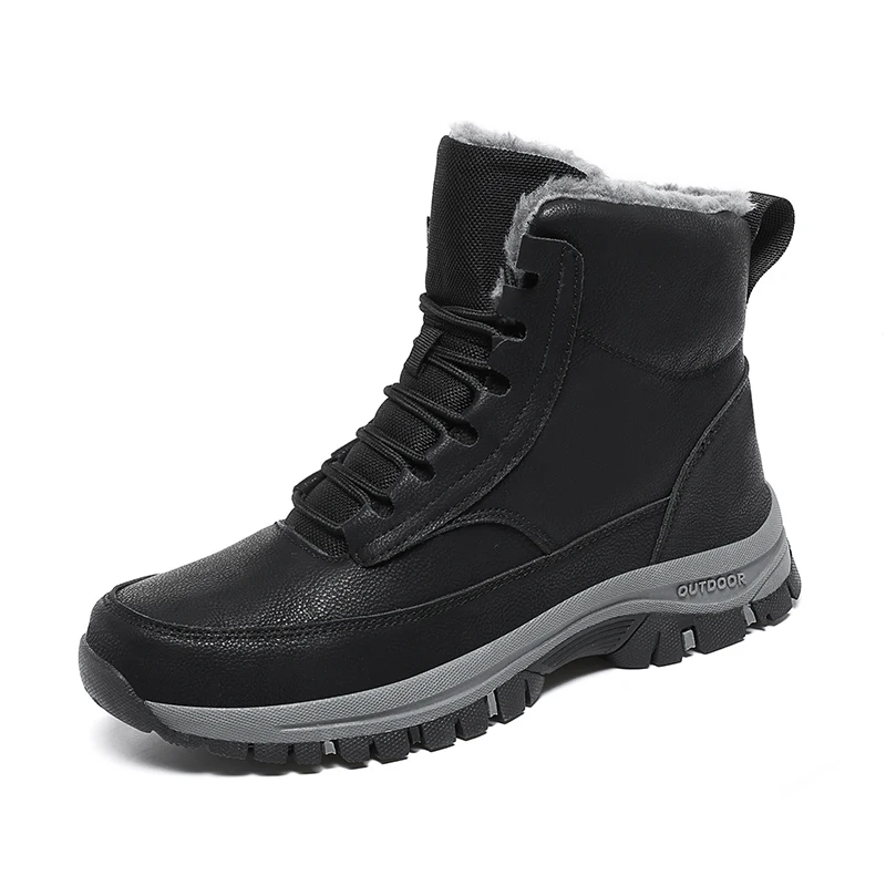 

High-top cotton outdoor hiking shoes