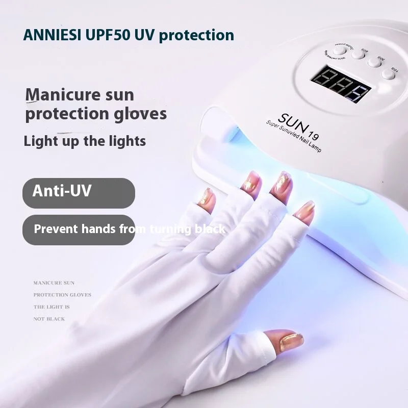 

Перчатки с защитой от гвоздей, белые перчатки с защитой от УФ-лучей, короткие и длинные перчатки с защитой от ультрафиолета, прямые продажи