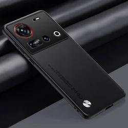 Elegant Leather Camera Protect Cover - Luxury Hard Case for ZTE nubia Z60 Ultra (Black)