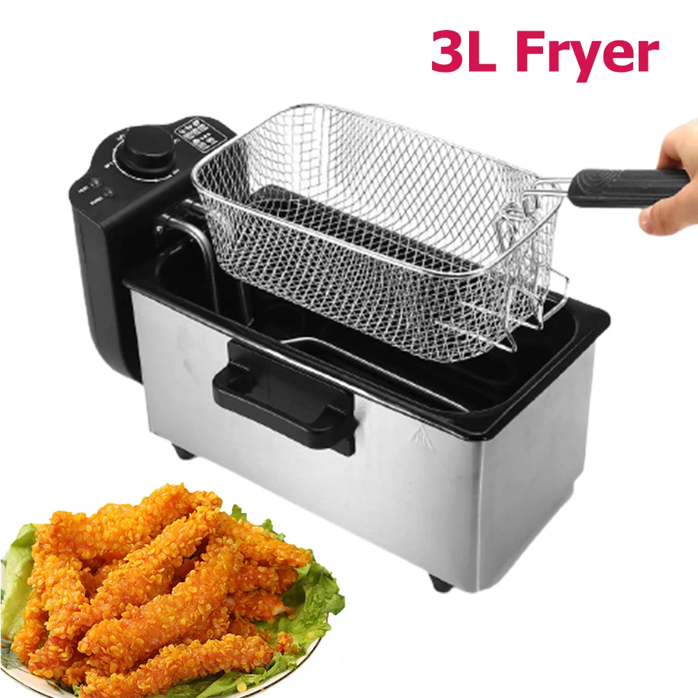 3LElectricFryer220VEUPlug2000WMultifunctionMechanically