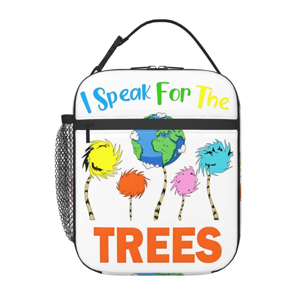 I Dr The Trees Speak For Seuss Insulated Lunch Bag Reading Day America March 2 Food Container Portable Thermal Cooler Bento Box