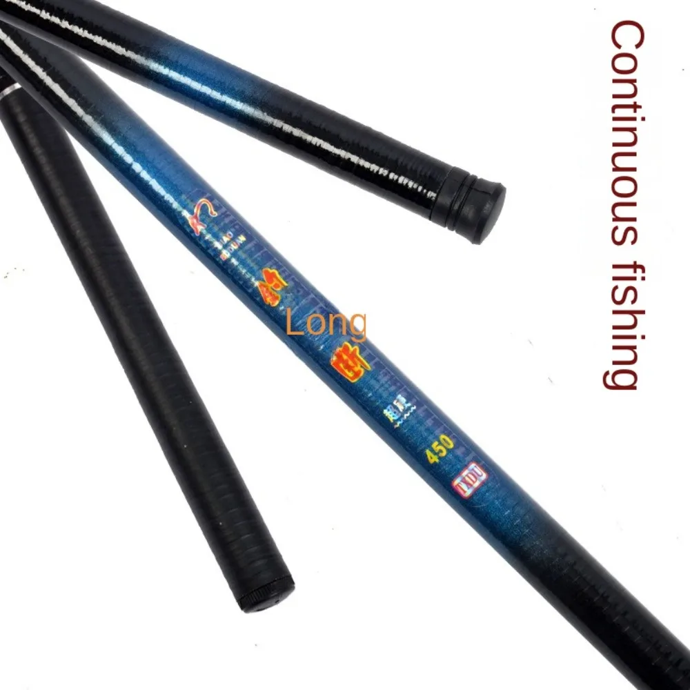 2.1m-7.2m Telescopic Fishing Rod  Glass Fibre Fishing Pole Casting Rod Fishing Rod Reel Set Lure Set Hooks Feeder Rod Combo