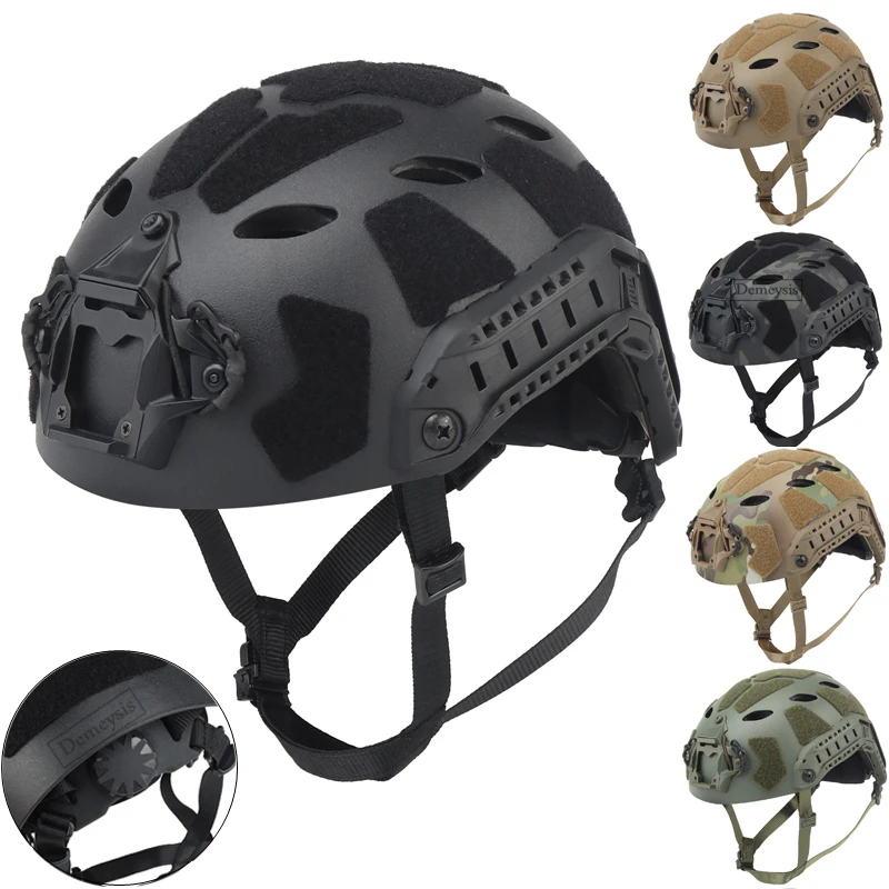 Casco táctico rápido para Airsoft, equipo de protección para cabeza de  Paintball, ejército militar, CS, juego, deportes al aire libre, caza, tiro