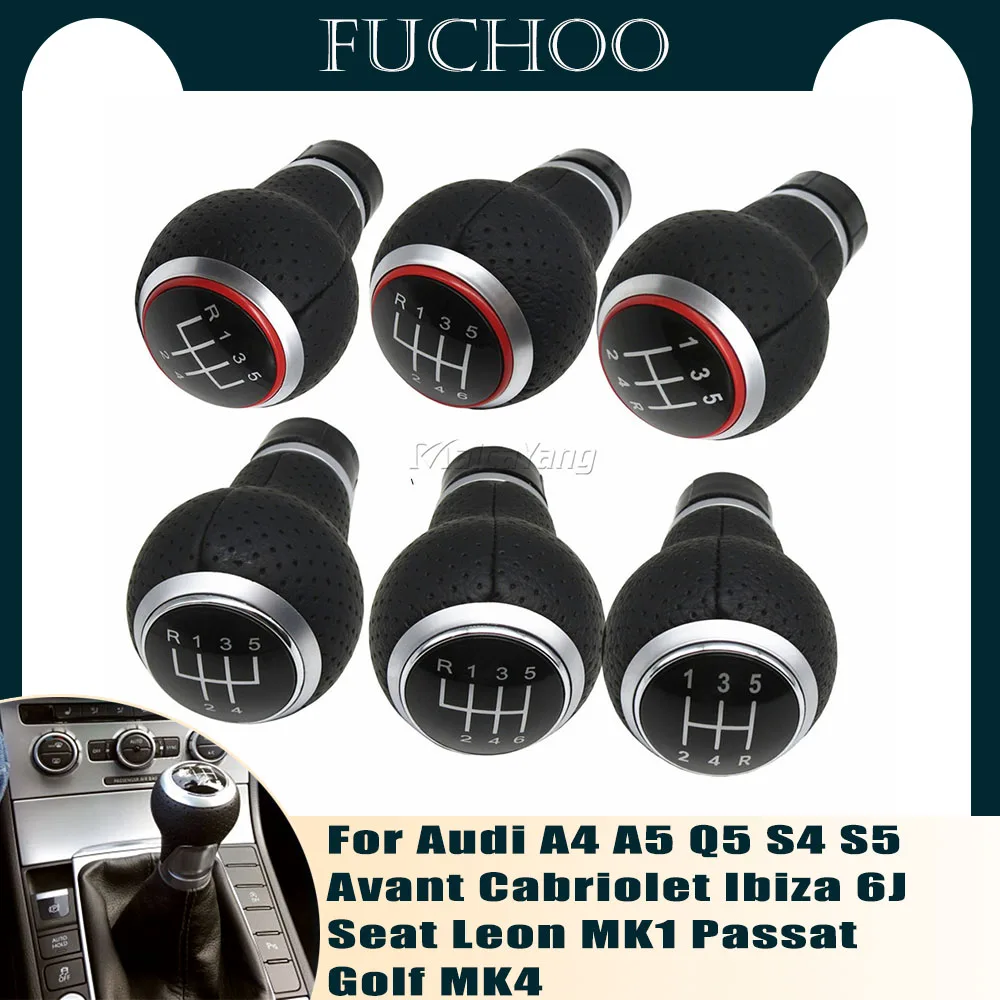 Per Audi A4 8K A5 8T Q5 S4 S5 Ibiza 6J Seat Leon Mk1 Passat Golf Mk4 Nuova Auto Pomello Del Cambio Leva Shifter Gaitor Boot