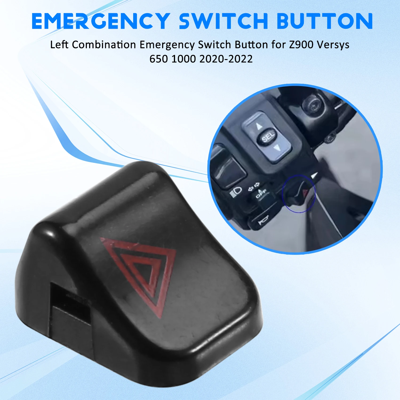 Left Combination Emergency Switch Button For Kawasaki Z900 Versys 650 1000