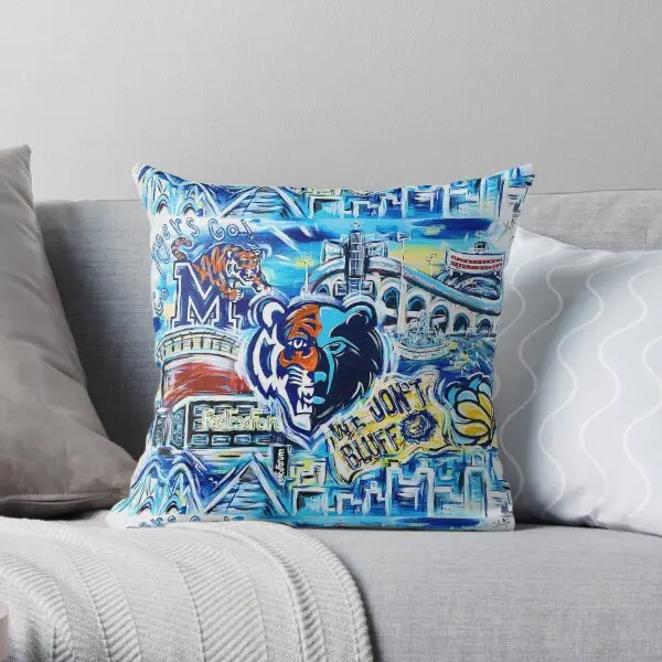 

Pop Art Memphis Sports Printing Throw Pillow Cover Cushion Car Throw Fashion Hotel Bed Office Pillows not include One Side