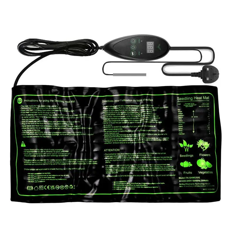 PlantHeatingMatSixSpeedThermostatTimedNurturingHeatingMatWaterproofGreenhouseHeat