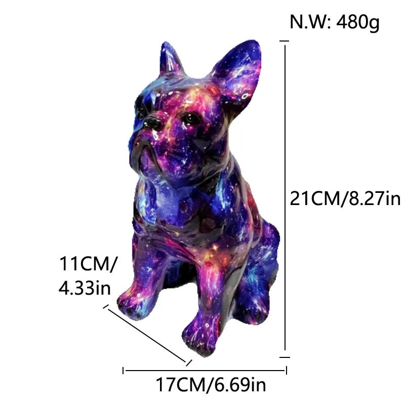 Nordic Colourful Home Office Entryway Desktop Decoration Living Room Dog Ornament