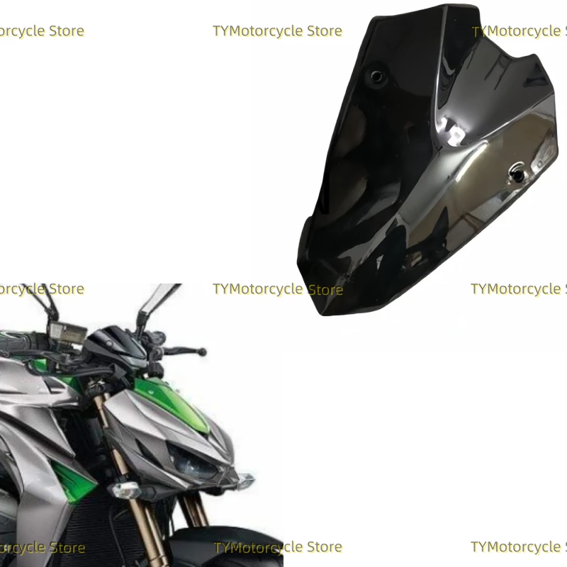 

Bright black Motorcycle Upper Front Nose Fairing Windshield Cowl Fit for Kawasaki Z1000 2014 2015 2016 2017 2018 2019