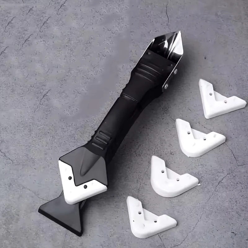 Versatile 5-in-1 Home Improvement Tool Kit – Scraper, Spatula, Grout Remover, Sealant Finisher, Corner Cleaner