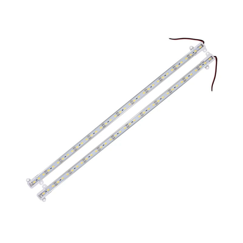 

HOT SALE 8X 50CM 12V 36 LED 5630 SMD Hard Strip Light Aluminum Shell With End Cap Warm White