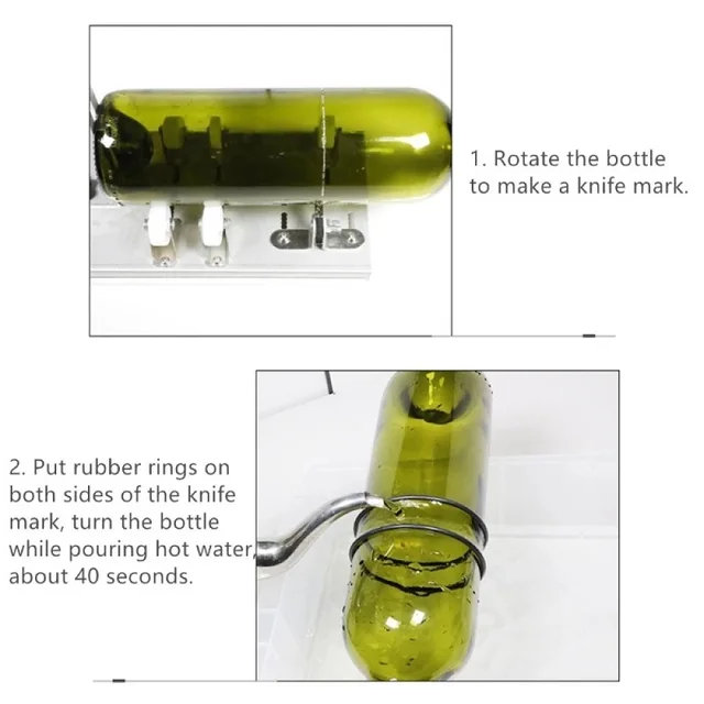 Premium Glass Bottle Cutter Kit - DIY Glass Cutter For Bottles - Beer & Wine  Bottle Cutter Tool