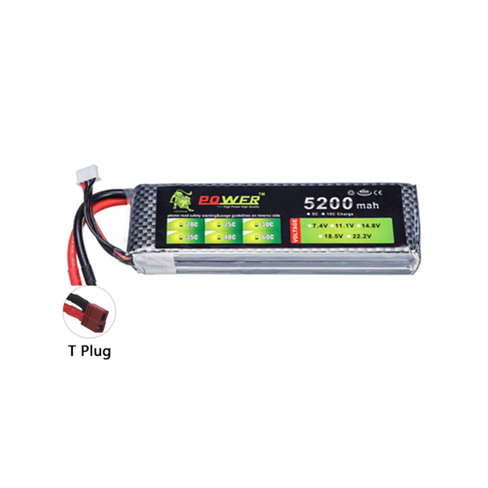 Batterie Drone LiPo 7.4V-14.8V 2800-5200mAh T Plug