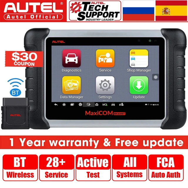 Autel MK808BT PRO Car Diagnostic Tool Autel New Upgrade OBD2 Scanner with  Active Test Reset Service All System DiagnostiC - AliExpress