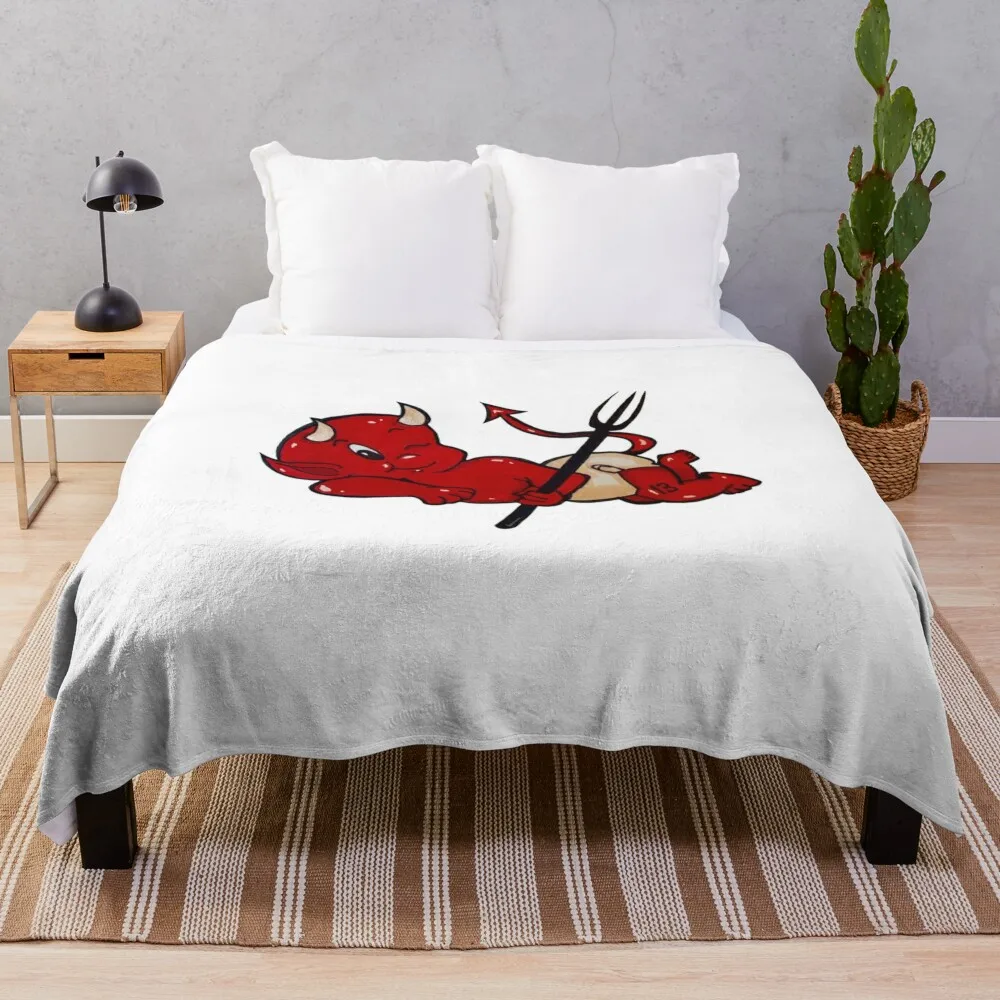 

Lil' Inner Devil Throw Blanket Soft Big anime Fluffy Softs Blankets
