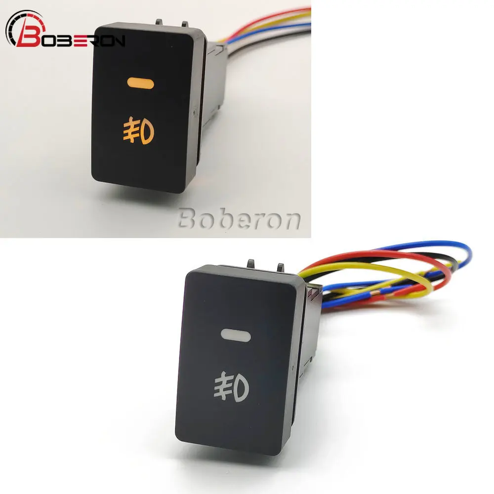 Giallo Led Luce Anteriore Fendinebbia Fendinebbia Pulsante Interruttore Per Honda Fit Hrv Crv Vezel Brv 2017 2018 2019 2020 2021