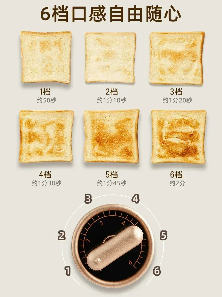 Toaster Household Bread Slices Heating Sandwich Breakfast Machine Small Automatic Toast Toaster