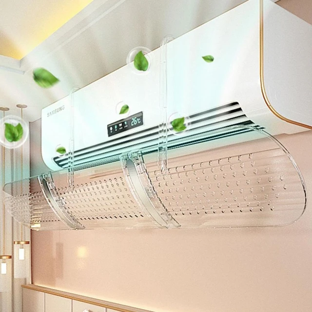 Deflector de aire acondicionado montado en la pared de Color sólido de 1  pieza, Mode de Mujer