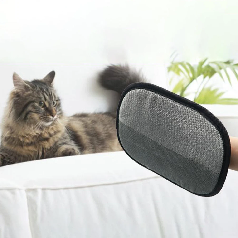 Double Sided Pet Grooming Gloves for Cats Dogs and Rabbits Dual Sided Pet Hair Remover Mitts for Efficient Grooming