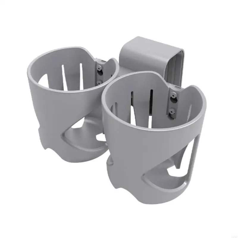 Convenient Strollers Cup Holder 2-in-1 Water Bottle Storage Rack Organiser Baby Cart Milk Bottle Bracket 2-Slot 425F