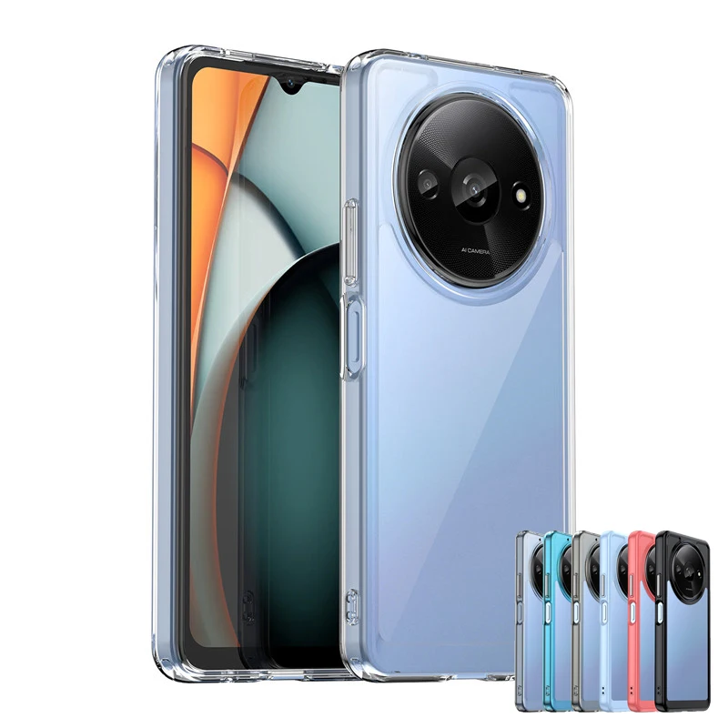 Per Xiaomi Redmi A3 Custodia Xiaomi Redmi A3 A2 A1 Cover Antiurto Hard Pc Tpu Cover Posteriore Protettiva In Silicone Per Telefono Xiaomi Redmi A3