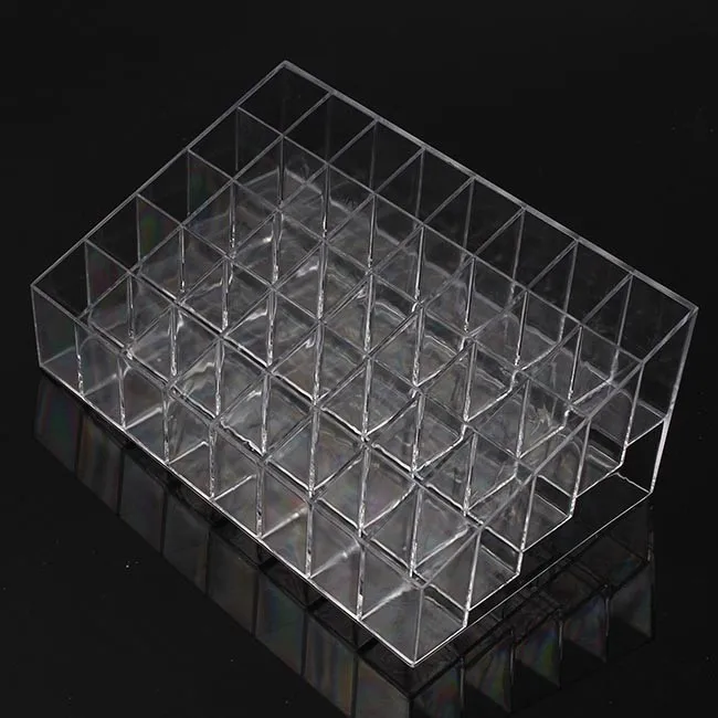 Description Picture 3 of itemAcrylic Nail Polish Display Organizer 9/24/36/40 Grid Manicure Cosmetics Jewelry Display Stand Holder Clear Acrylic Makeup Box