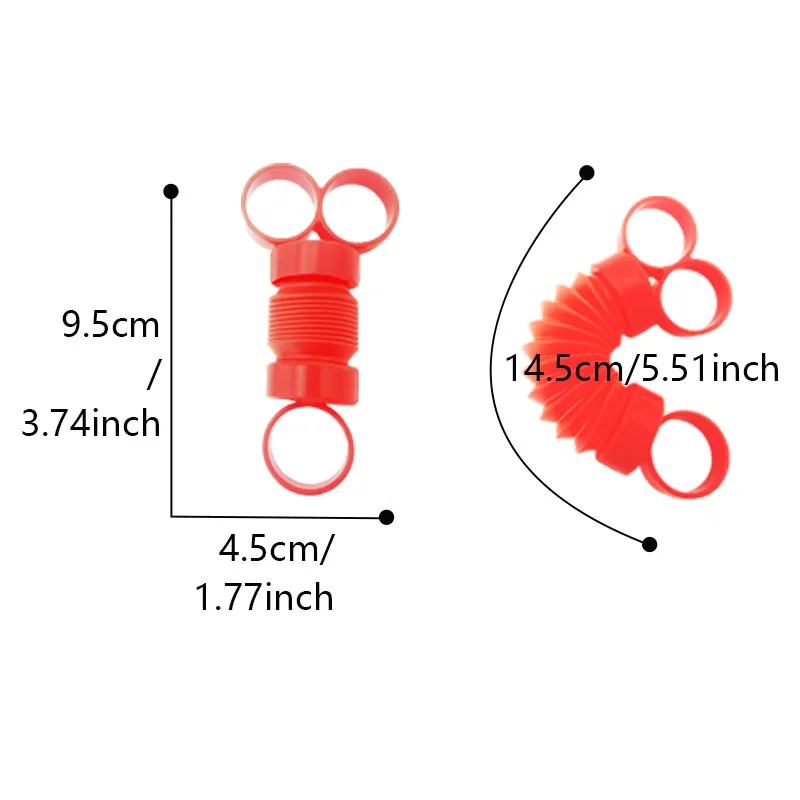 Finger Pull Tube Poptubes Finger Movement Stretch Tube Fidgets Sensory Fidget Toy for Autism Stress Relief Toy Adult Office Toys Gift