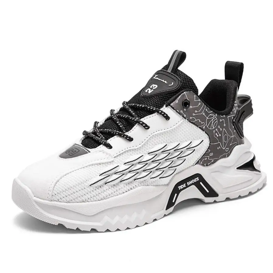 

Men'S Running Shoes Breathable Casual Sneakers Non-Slip Comfortable Men Basketball Shoes Lace-Up Tenis Para Hombre Zapatillas