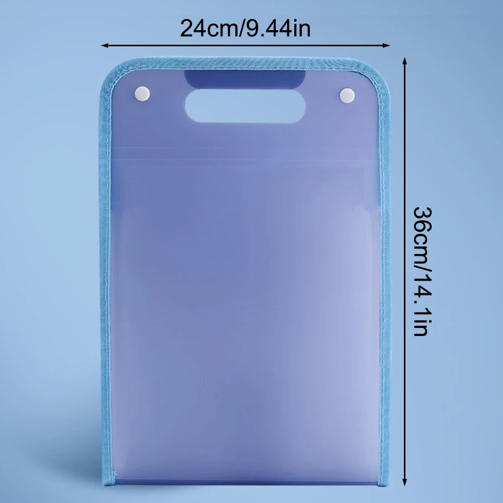 Handheld Organ Bag Folder A4 Large Capacity Student Exam Paper Storage Bag 13 Layers Ticket File Classification Storage