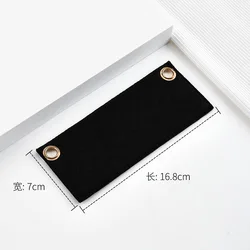 Luxurious Leather Crossbody Card Holder with Chain Strap (Black card holder long liner 7 x 16.8cm)