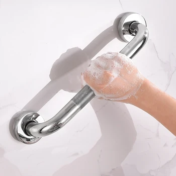 Bathtub High Quality Stainless Steel Toilet Handrail Shower Safety Support Handle Towel Rack Bathroom Safety Accessories