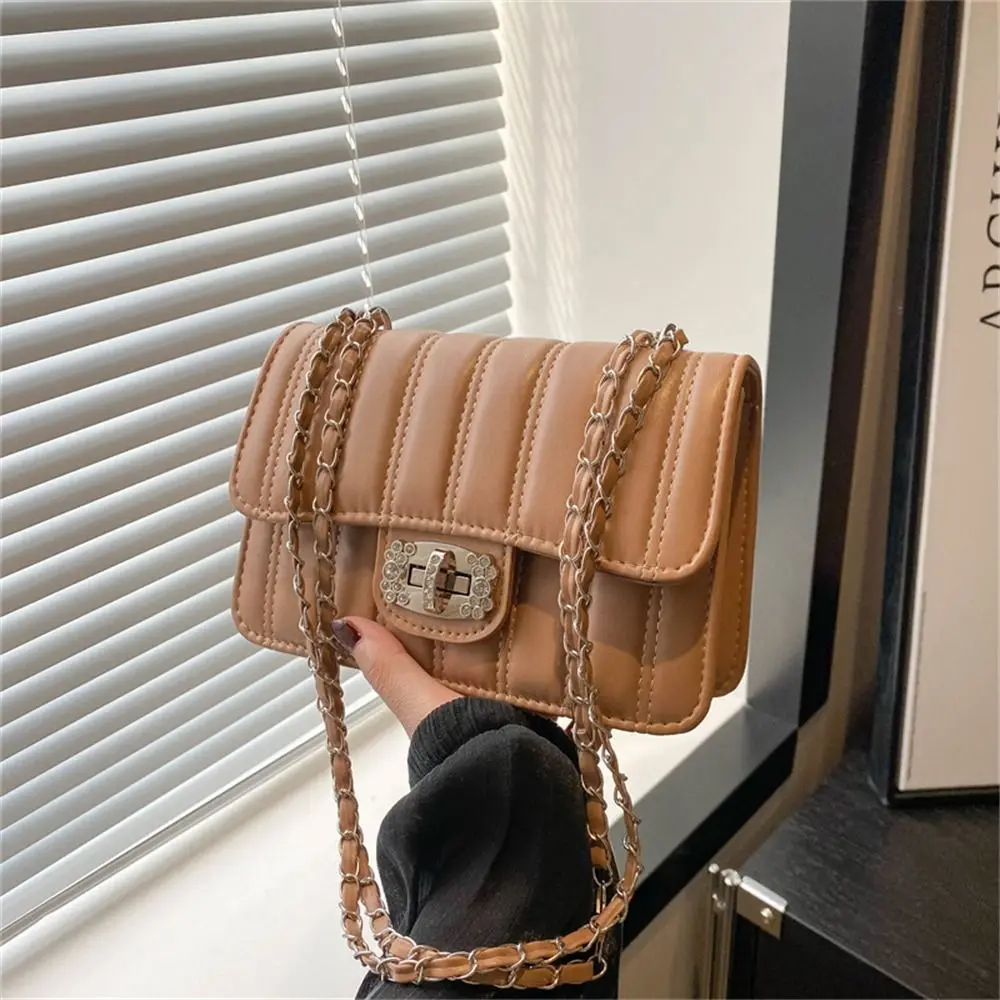 Fashion Women Chain Shoulder Bag Crossbody Bag PU Leather Small ...