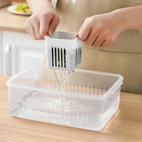 Boîte de conservation des aliments pour réfrigérateur, boîte de conservation des aliments, gingembre, ail, oignon, poivre, panier de vidange de fruits et légumes, organisateur de cuisine 5
