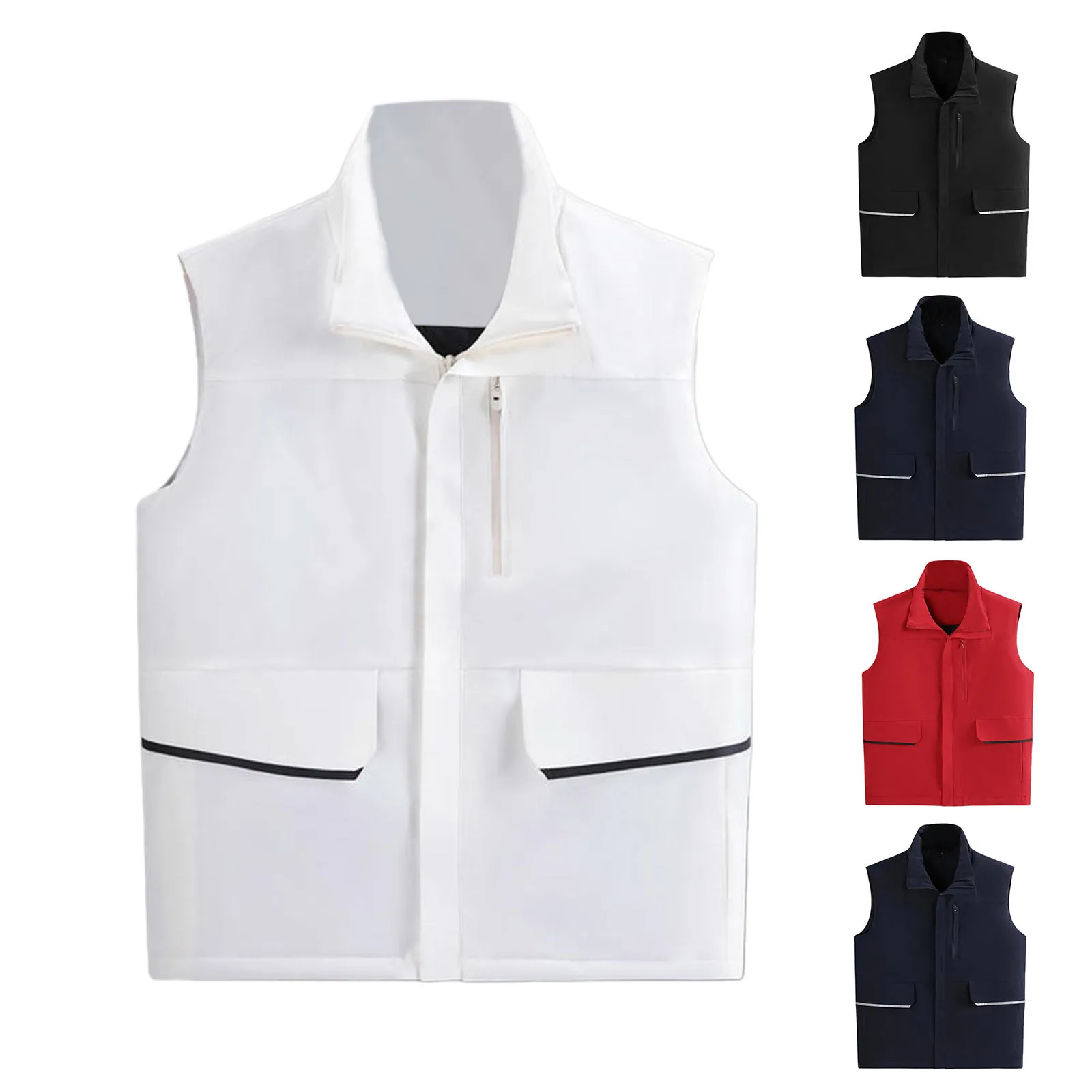 

Mens Winter Down Cotton Jacket Vest Warm Vest Pull And Bear Jackets for Men