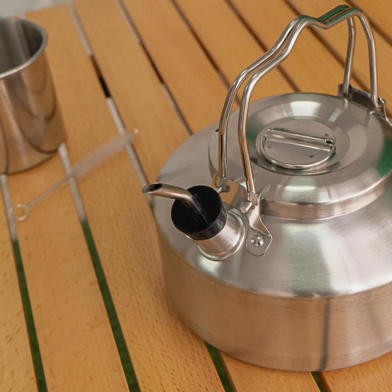 1 Set Tea Kettle Spout Cover Extended Spout Silicone and Stainless Steel Teapot Pot Accessories for Cookware Camping Home