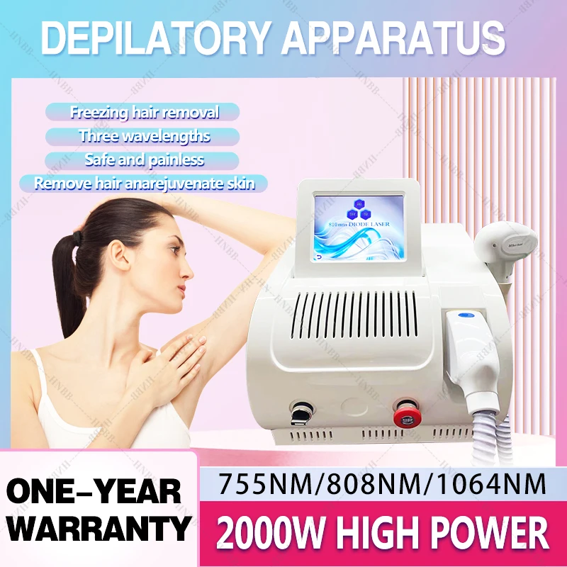 

2023 Portable Ice 755nm 808nm 1064nm Painless Laser Machine For Hair Removal Beauty Machine