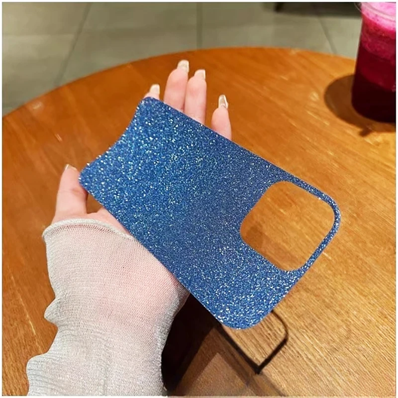 Luxury DIY Glitter Phone Case with Flash Stickers - Thin Cover Accessory