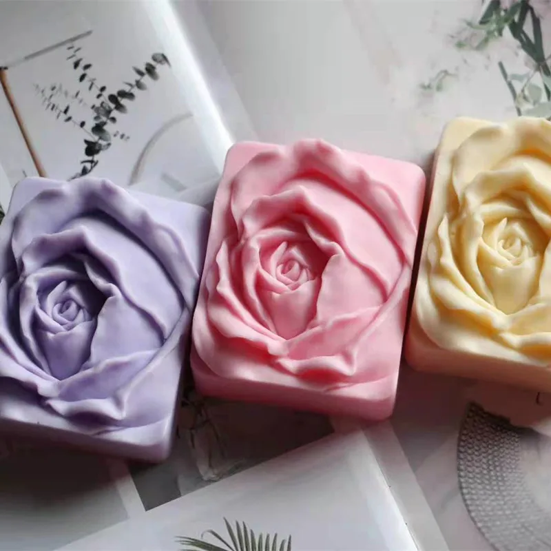 Silicone Mold Rose Flower for Handmade Soap Candle Cake Wax Melt