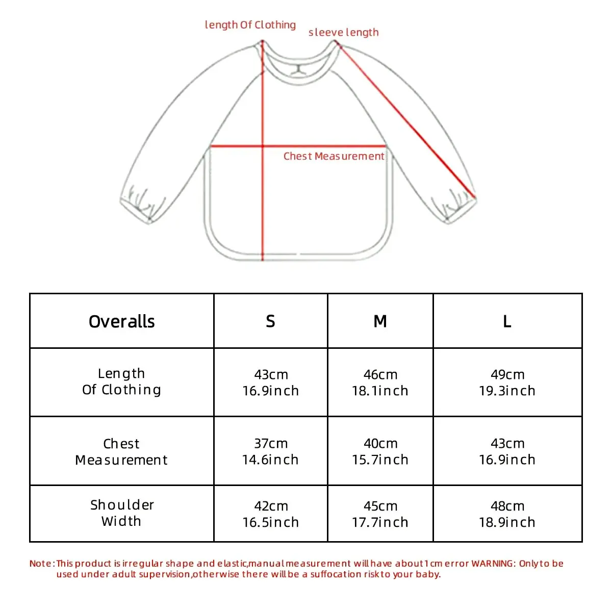 Children Feeding Aprons Long Sleeve Baby Bib Pocket Full Cover Kid Gown Bag Waterproof Long-Sleeve Smock 1pcs