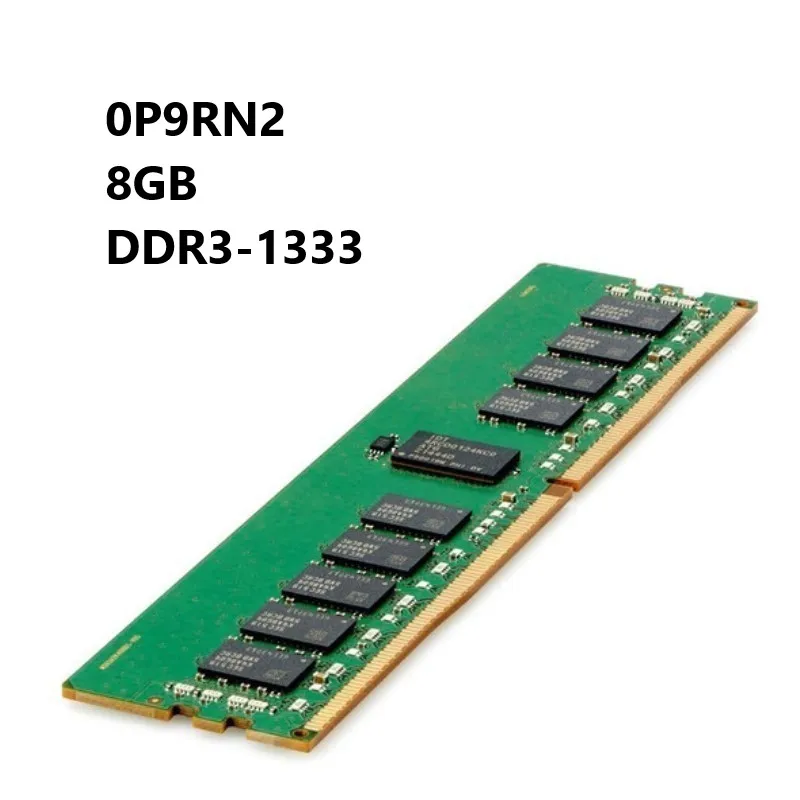 

Smart Memory Kit 0P9RN2 8GB DDR3-1333MHz PC3-10600 ECC Registered CL9 240-Pin DIMM 1.35V Low Voltage Dual Rank RAM for De+ll