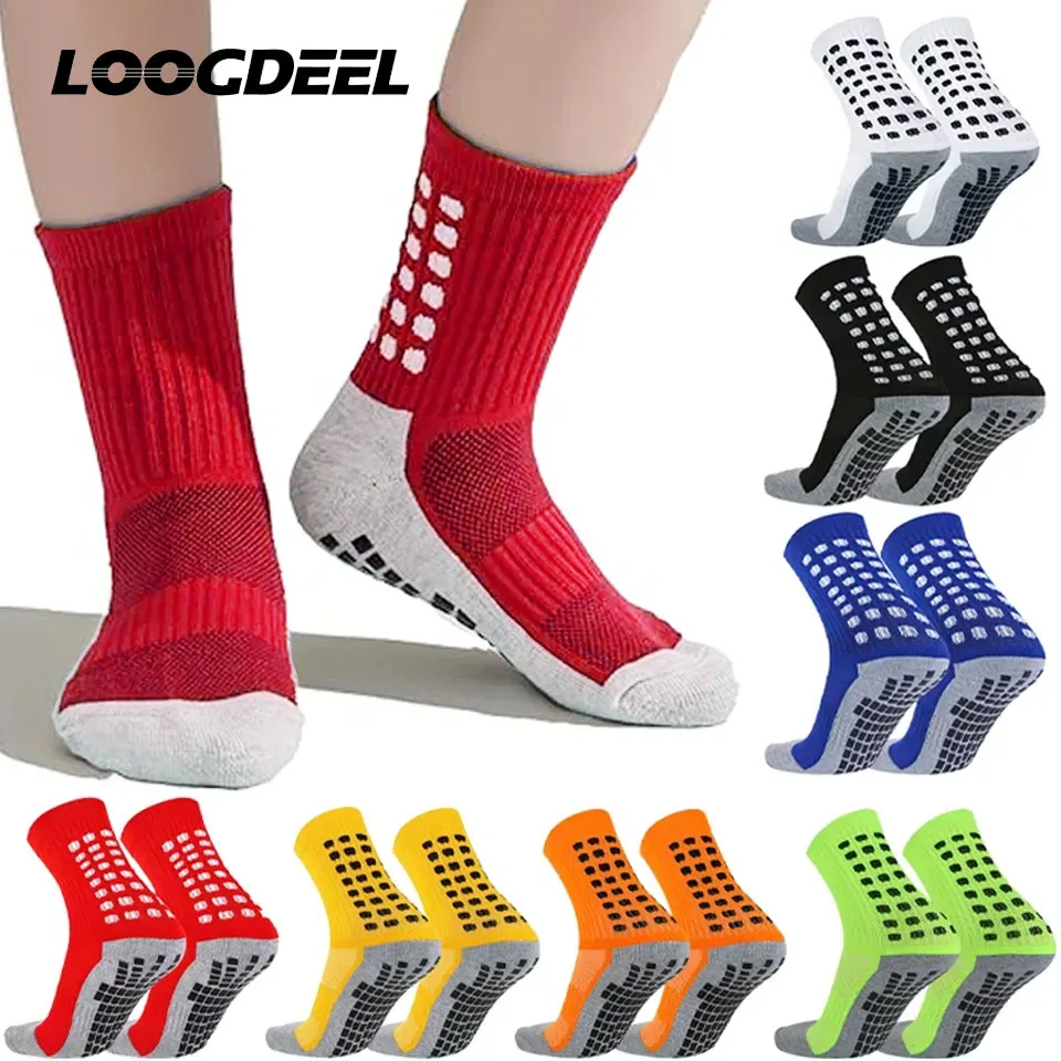 Sports Socks 1Pair Boys Girls Knee-High Soccer Sports Socks Children Adult Towels Thickened Bottom Football Sock Long Tube Stockings