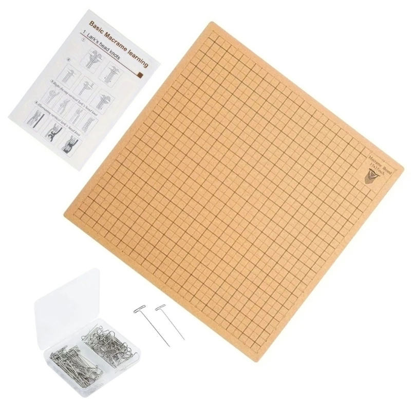

Crafting Board with Instruction Lightweight Project Pad for String Projects Reusable and Handy Braiding Board