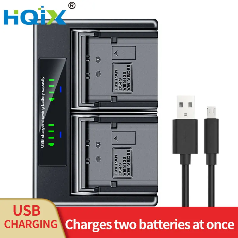 

HQIX for Panasoinc NV-RX66 RX22 RX33 GS1 GS3 GS4 GS5 GS15 GS33 GX7 M20 MX1 MX2 MX3 MX7 MX8 Camera CGR-D16S Dual Charger Battery