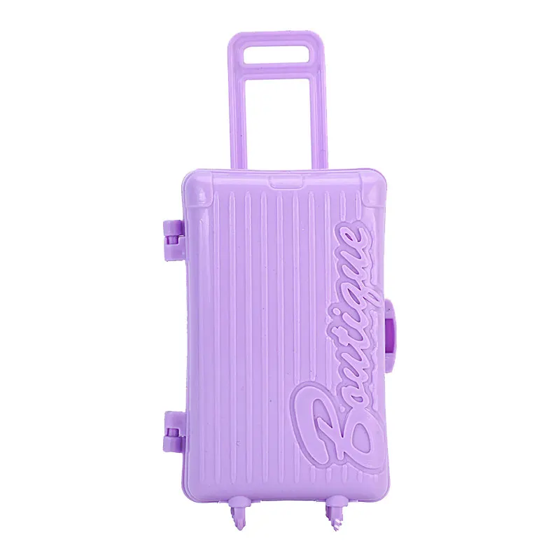 1 ensemble de Mini valise pour poupées, étui de voyage, nouvelle tenue, usage quotidien, chemise, pantalon, accessoires de poupée, jouet pour enfants, cadeau