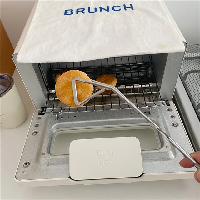 Csúszás Nélküli Étel Fogó Kenyér Desszert Saláta Rozsdamentes Acél Ágazat Elleni Tészta Steak Grillbilincs Hordozható Grill Főzési Eszközök - Image 5