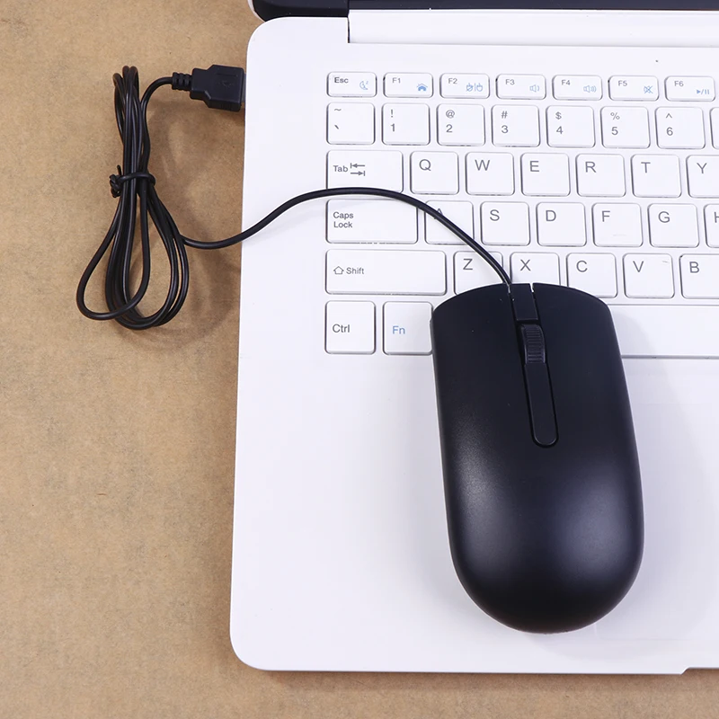 NEW FOR MS116 Optical Reliable Wired USB Mouse Scroll Wheel 2 Buttons Black Business Laptop Office