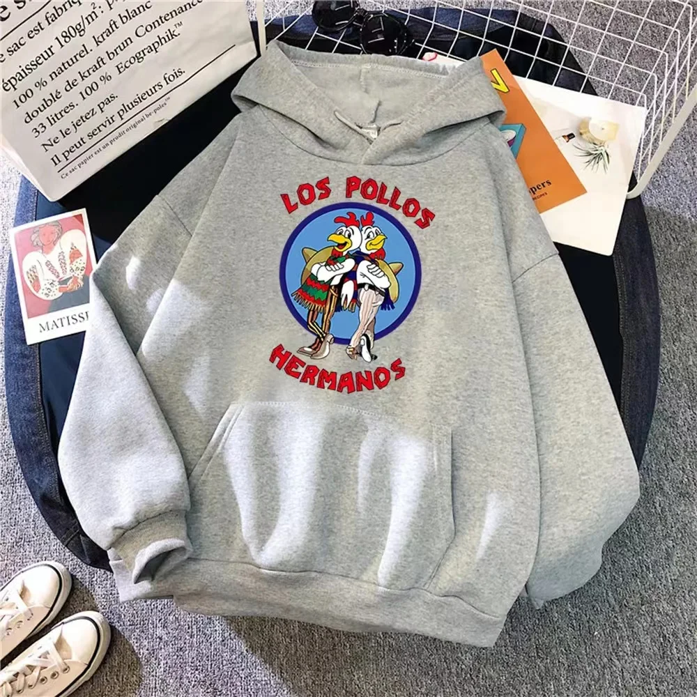 

Men Clothing LOS POLLOS HERMANOS Print Oversized Pullover Men Cotton Hoodie Sweatshirt Fashion Streetwear Spring Sporty Hoody